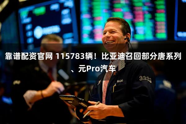 靠谱配资官网 115783辆！比亚迪召回部分唐系列、元Pro汽车