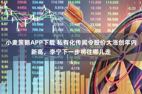 小麦策略APP下载 私有化传闻令股价大涨创年内新高，李宁下一步将往哪儿走
