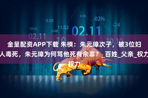 金呈配资APP下载 朱樉：朱元璋次子，被3位妇人毒死，朱元璋为何骂他死有余辜？_百姓_父亲_权力
